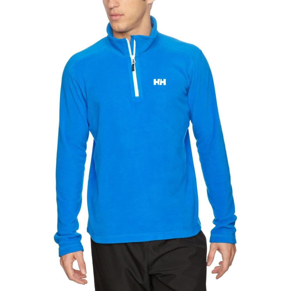 imageHellyHansen Daybreaker 12 Zip Fleece Mens Recycled FleeceOuterwearJackets Cozy HalfZip Pullover For All Seasons519 Cobalt Blue