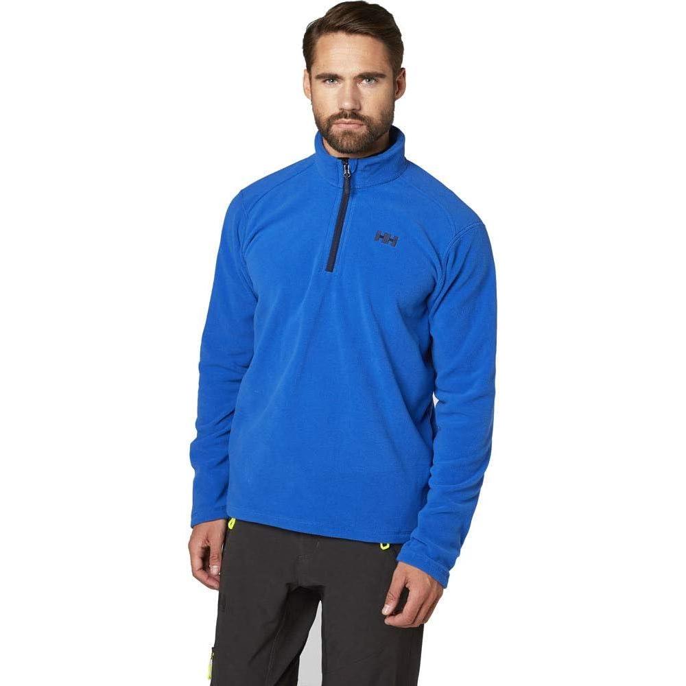 imageHellyHansen Daybreaker 12 Zip Fleece Mens Recycled FleeceOuterwearJackets Cozy HalfZip Pullover For All Seasons563 Olympian Blue