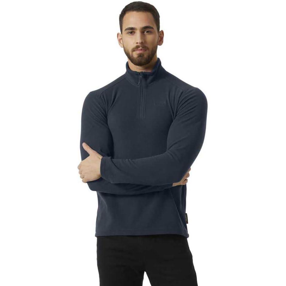 imageHellyHansen Daybreaker 12 Zip Fleece Mens Recycled FleeceOuterwearJackets Cozy HalfZip Pullover For All Seasons600 Navy