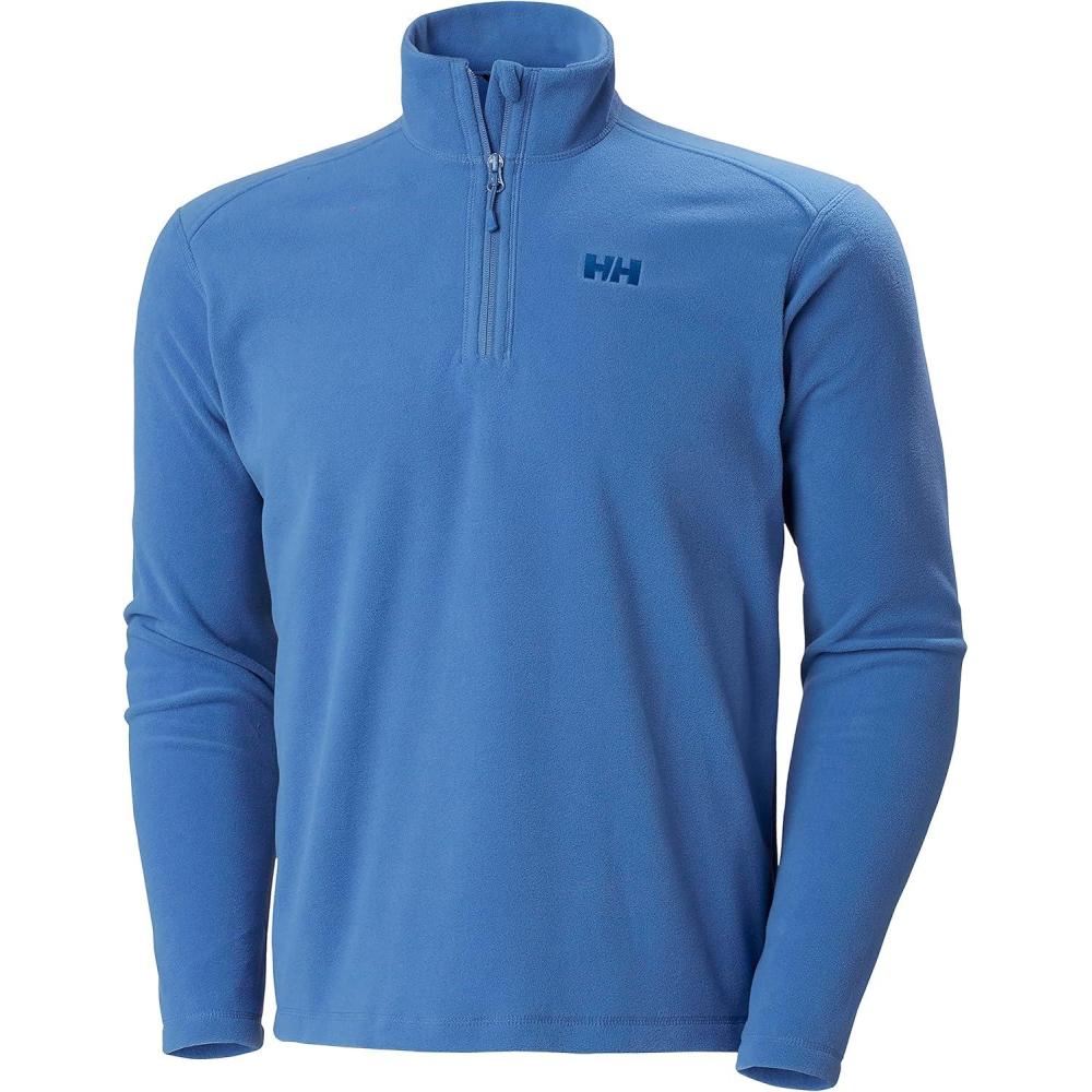 imageHellyHansen Daybreaker 12 Zip Fleece Mens Recycled FleeceOuterwearJackets Cozy HalfZip Pullover For All Seasons636 Azurite