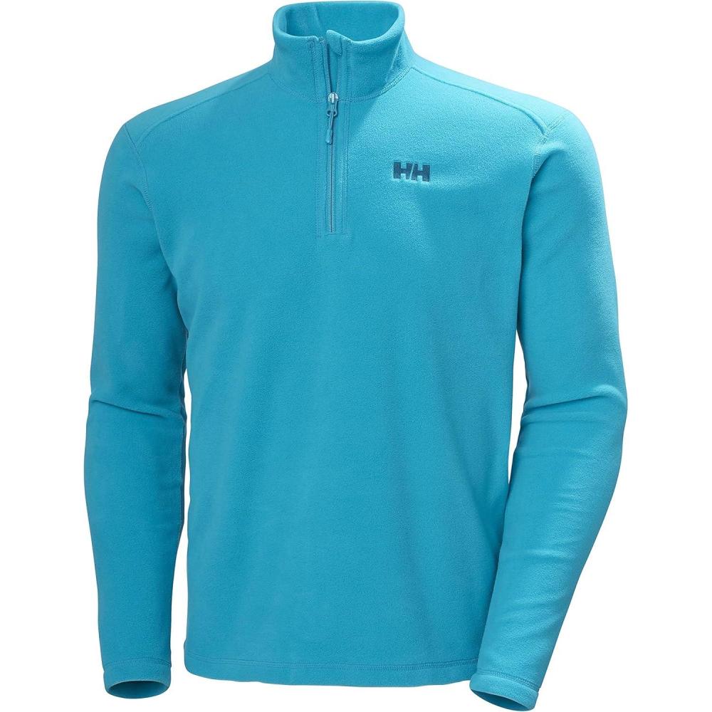imageHellyHansen Daybreaker 12 Zip Fleece  Mens Recycled FleeceOuterwearJackets Cozy HalfZip Pullover For All Seasons649 Caribbean Sea