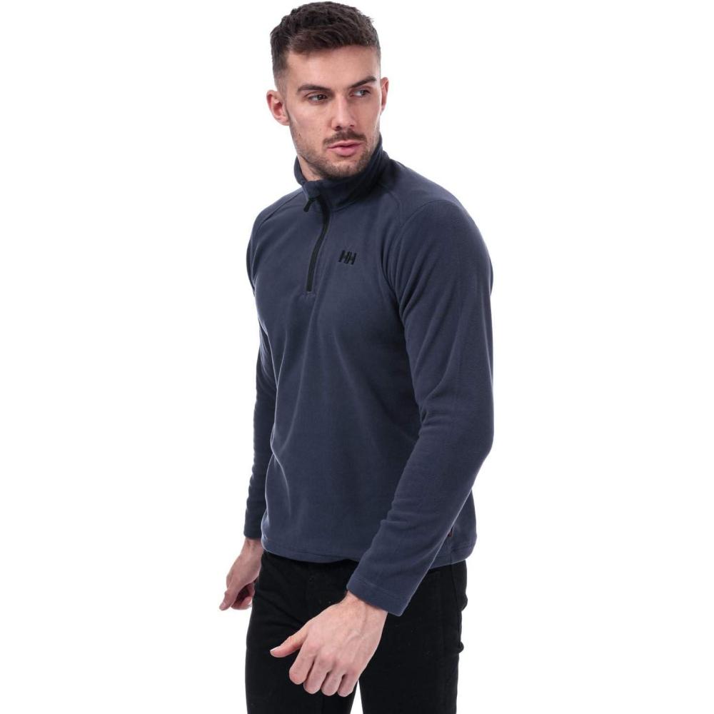 imageHellyHansen Daybreaker 12 Zip Fleece Mens Recycled FleeceOuterwearJackets Cozy HalfZip Pullover For All Seasons994 Graphite Blue