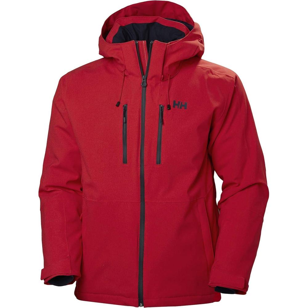 imageHellyHansen Juniper 30 Ski Jacket Waterproof Winter Jacket for Men Adjustable Hood223 Alert Red