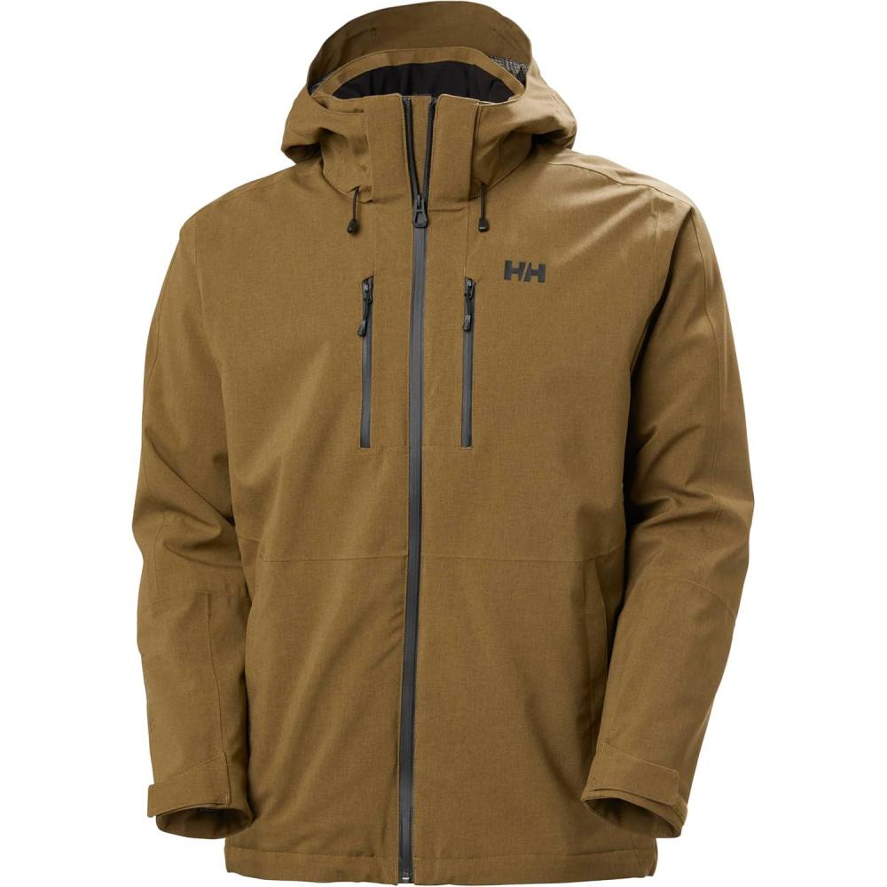 imageHellyHansen Juniper 30 Ski Jacket Waterproof Winter Jacket for Men Adjustable Hood718 Sepia