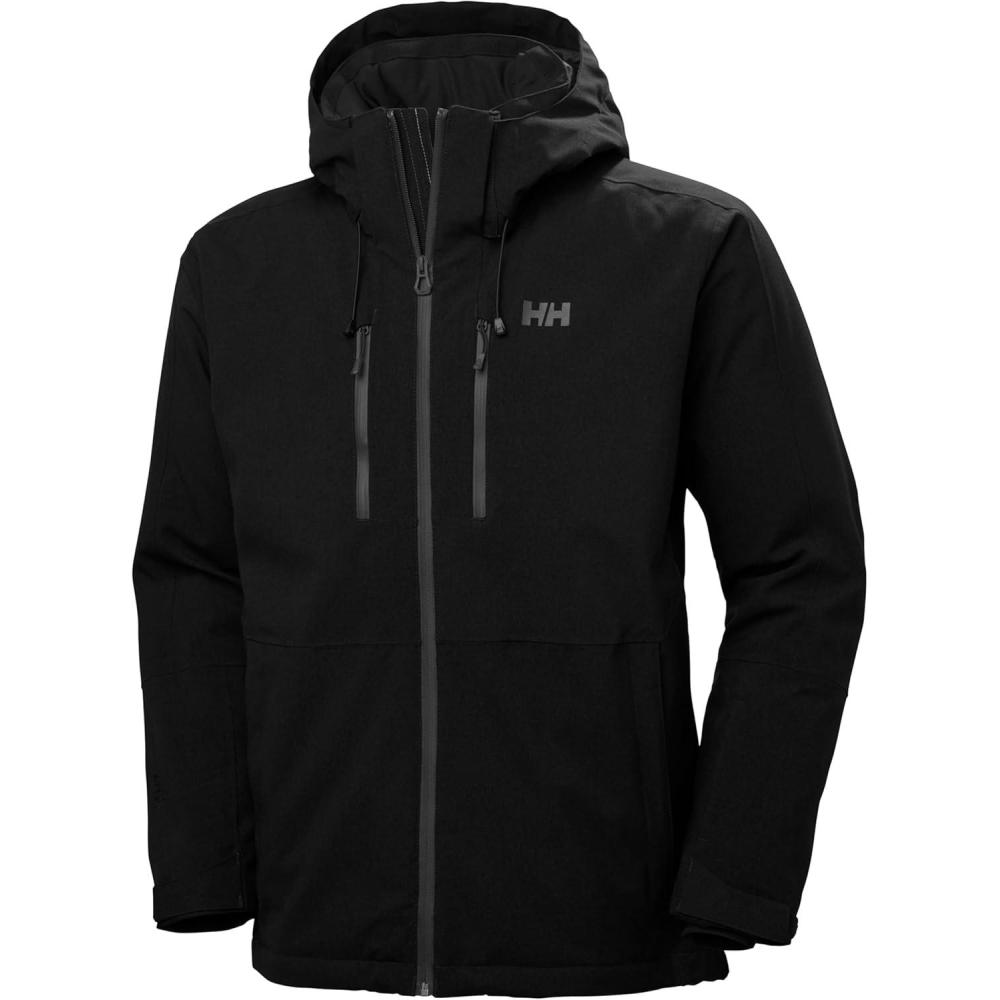 imageHellyHansen Juniper 30 Ski Jacket Waterproof Winter Jacket for Men Adjustable Hood990 Black