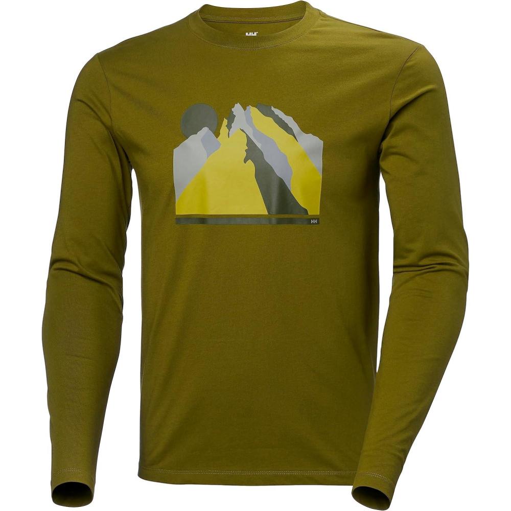 imageHellyHansen Mens F2F Organic Cotton Ls Tee461 Olive Green