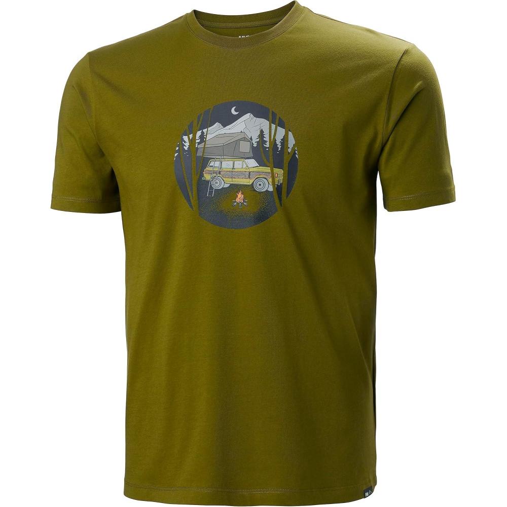 imageHellyHansen Mens F2F Organic Cotton Tee 20461 Olive Green