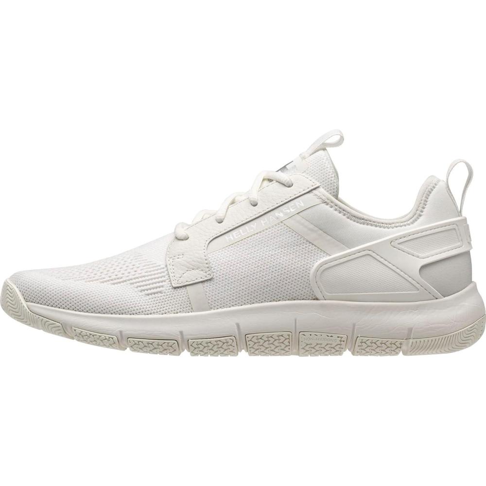 imageHellyHansen Mens Henley Sailing Shoes Lightweight Water Shoes Breathable Footwear001 WhiteMetallic Silver