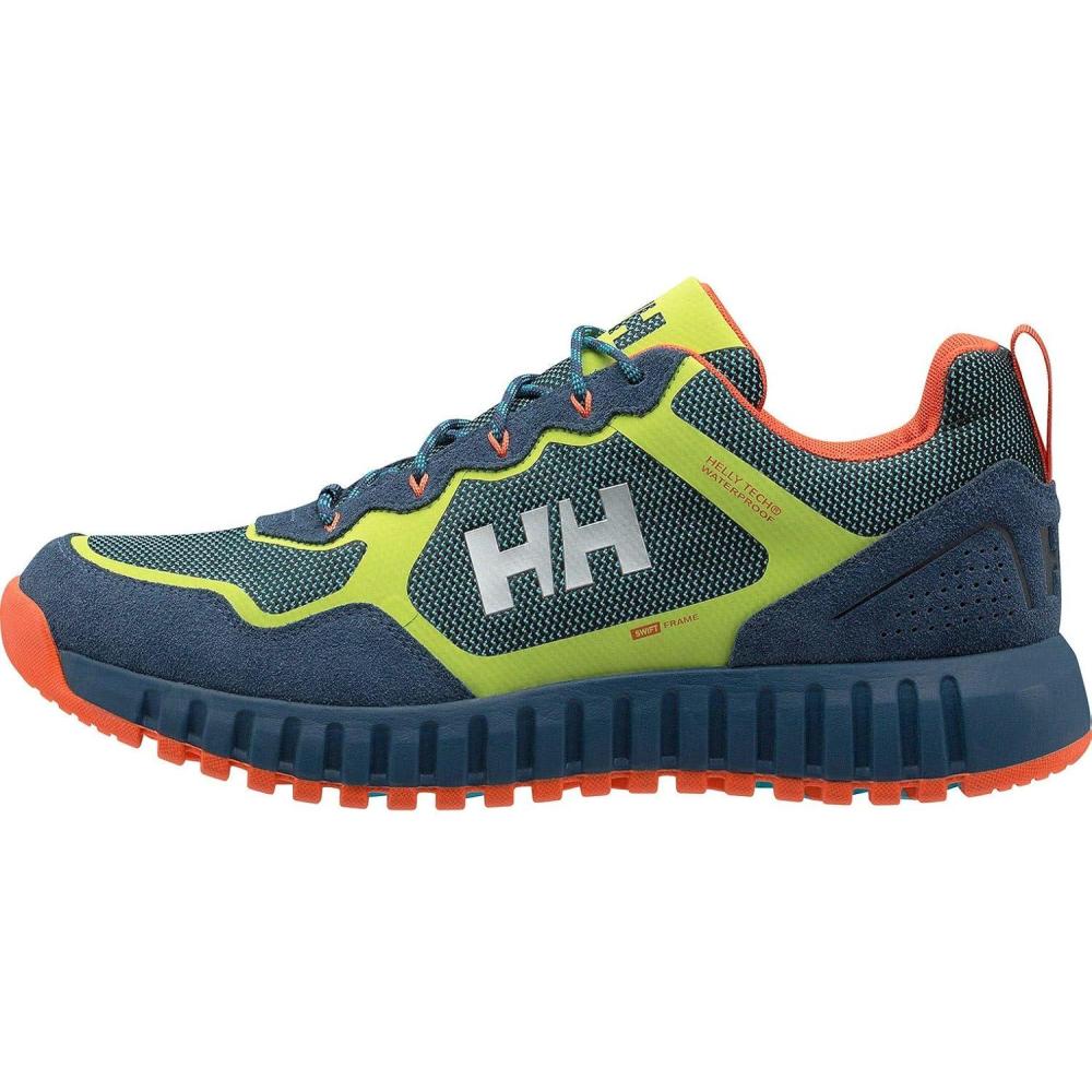 imageHellyHansen Mens Monashee ULLR Low HT SneakerMulticolour North Sea Blue Azid Lime 000