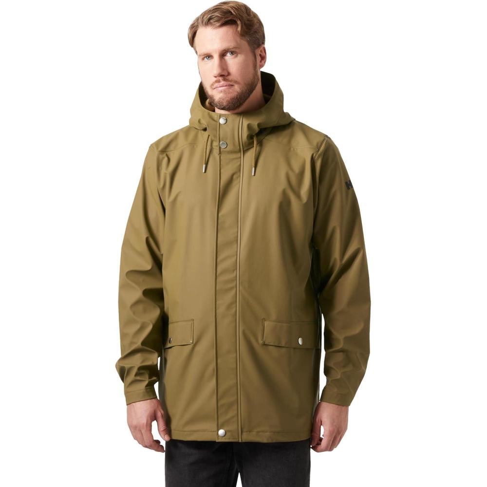 imageHellyHansen Mens Moss Rain Coat718 Sepia