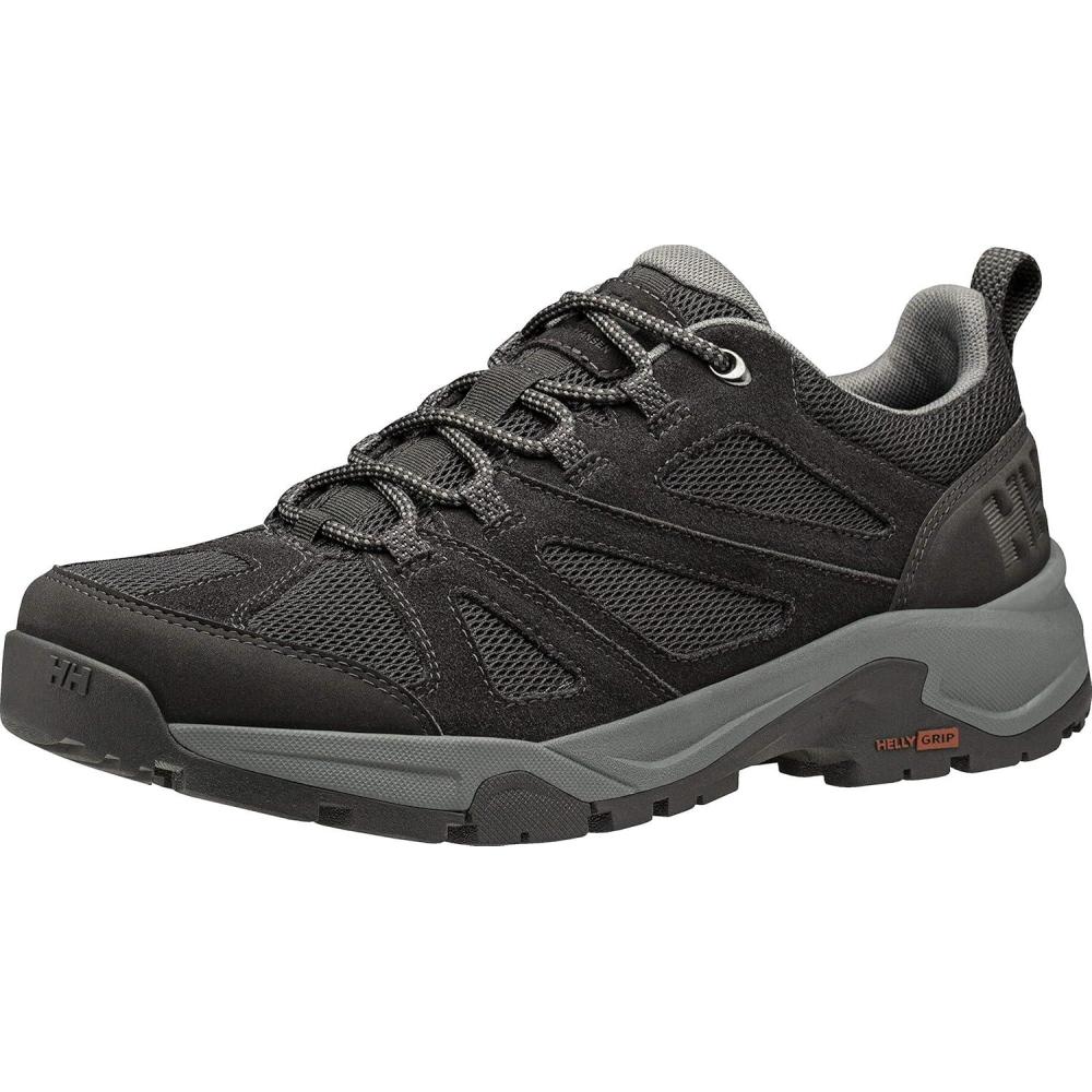 imageHellyHansen Mens Switchback Trail Airflow Hiking Shoes LightWeight Breathable QuickDrying Multiple990 BlackCharcoalEbony