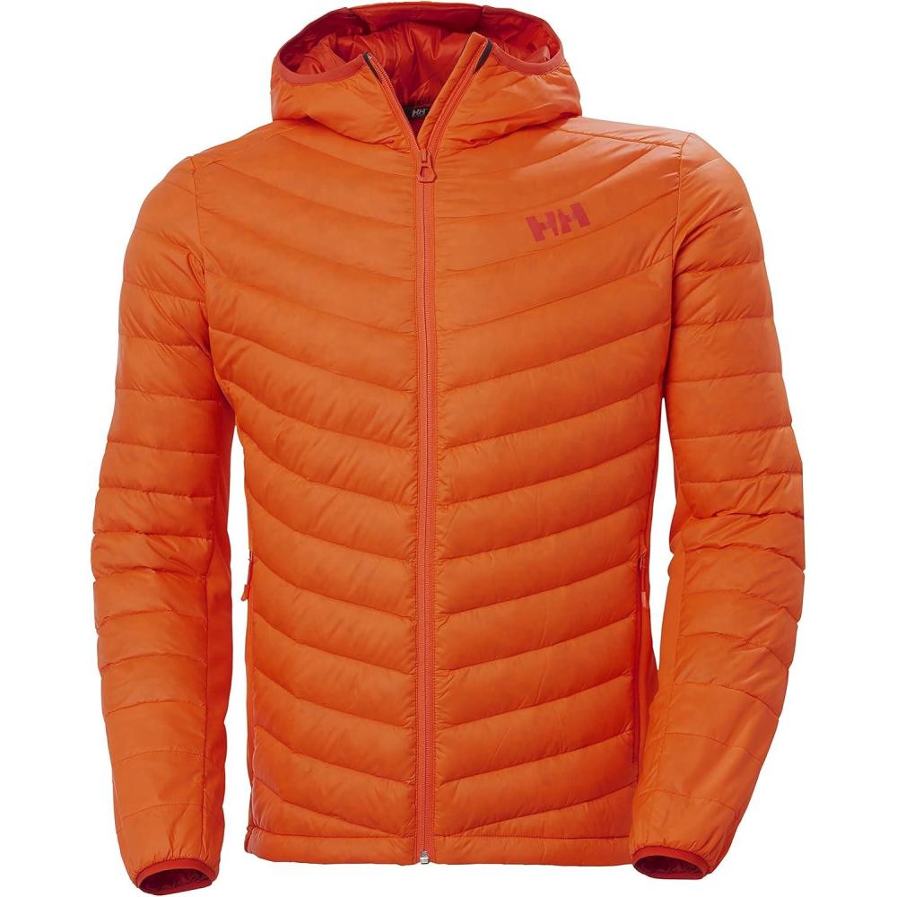 imageHellyHansen Mens Verglas Hooded Down Hybrid Insulator Jacket226 Bright Orange