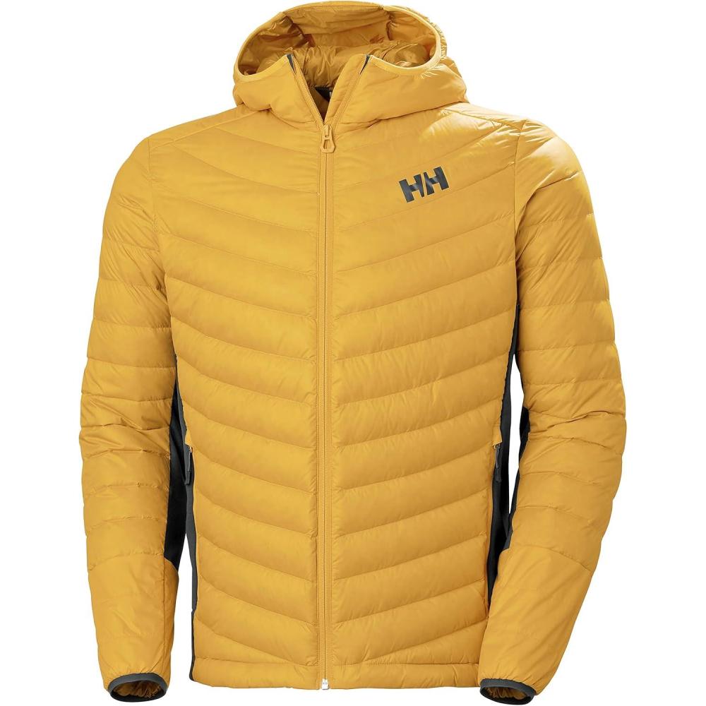 imageHellyHansen Mens Verglas Hooded Down Hybrid Insulator Jacket328 Cloudberry
