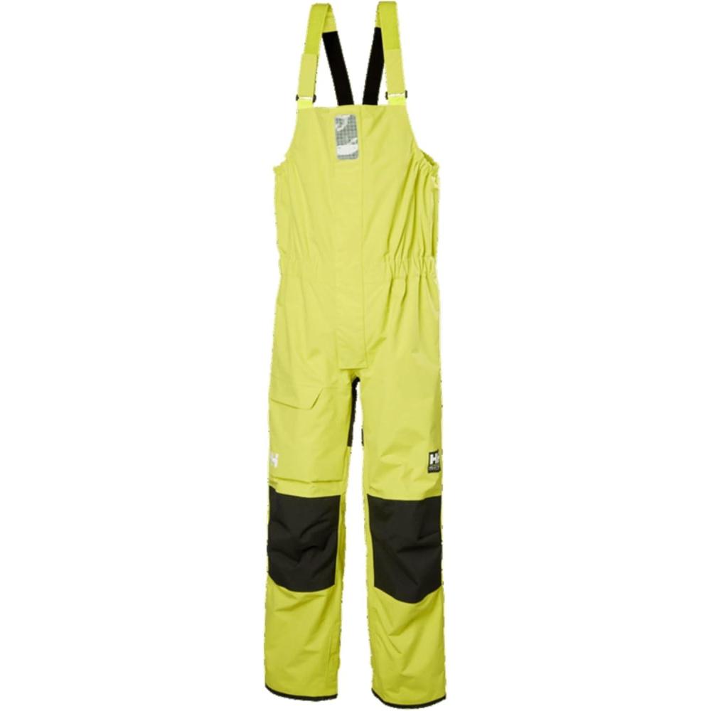 imageHellyHansen Sailing Bib Overalls Windproof with Reinforced Knees Fishing Bib QuickDry Rain Overalls410 Cyber Lime 40
