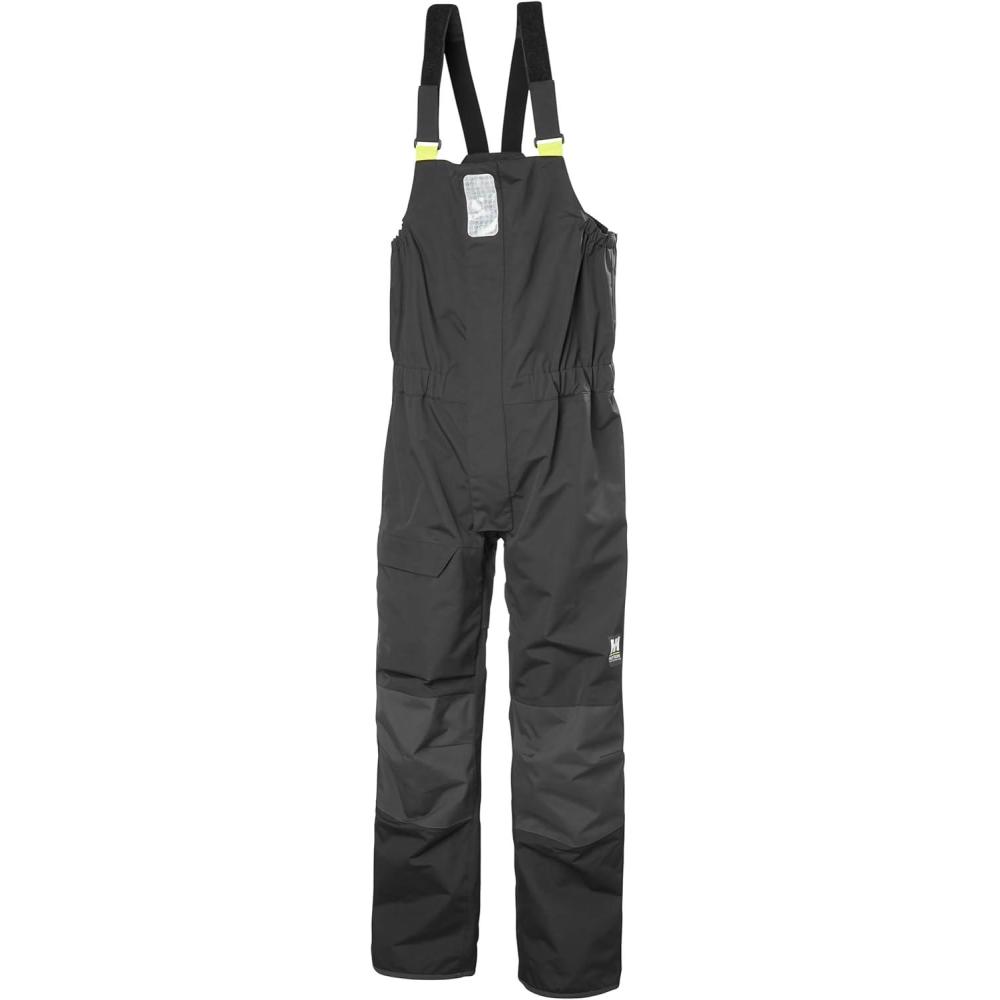 imageHellyHansen Sailing Bib Overalls  Windproof with Reinforced Knees Fishing Bib  QuickDry Rain Overalls980 Ebony  40