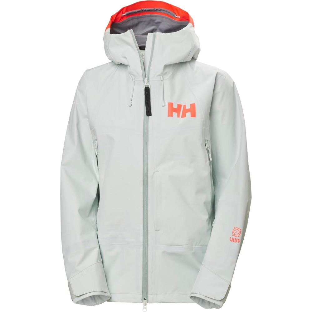 imageHellyHansen Sogn Shell Jacket for Women Waterproof Windproof Breathable SkiingJackets Lightweight Adjustable Fit403 Seafoam