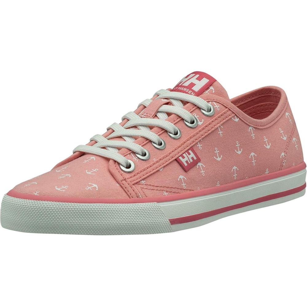 imageHellyHansen Womens Fjord Canvas Shoe V2Helly Hansen Women S Fjord Canvas Shoe V2 Flamingo Pink Off White Blue Tint 8 5