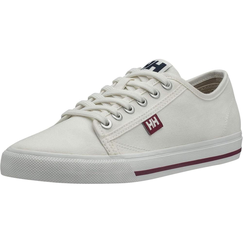 imageHellyHansen Womens Fjord Canvas Shoe V2Off WhiteBeet RedNavy