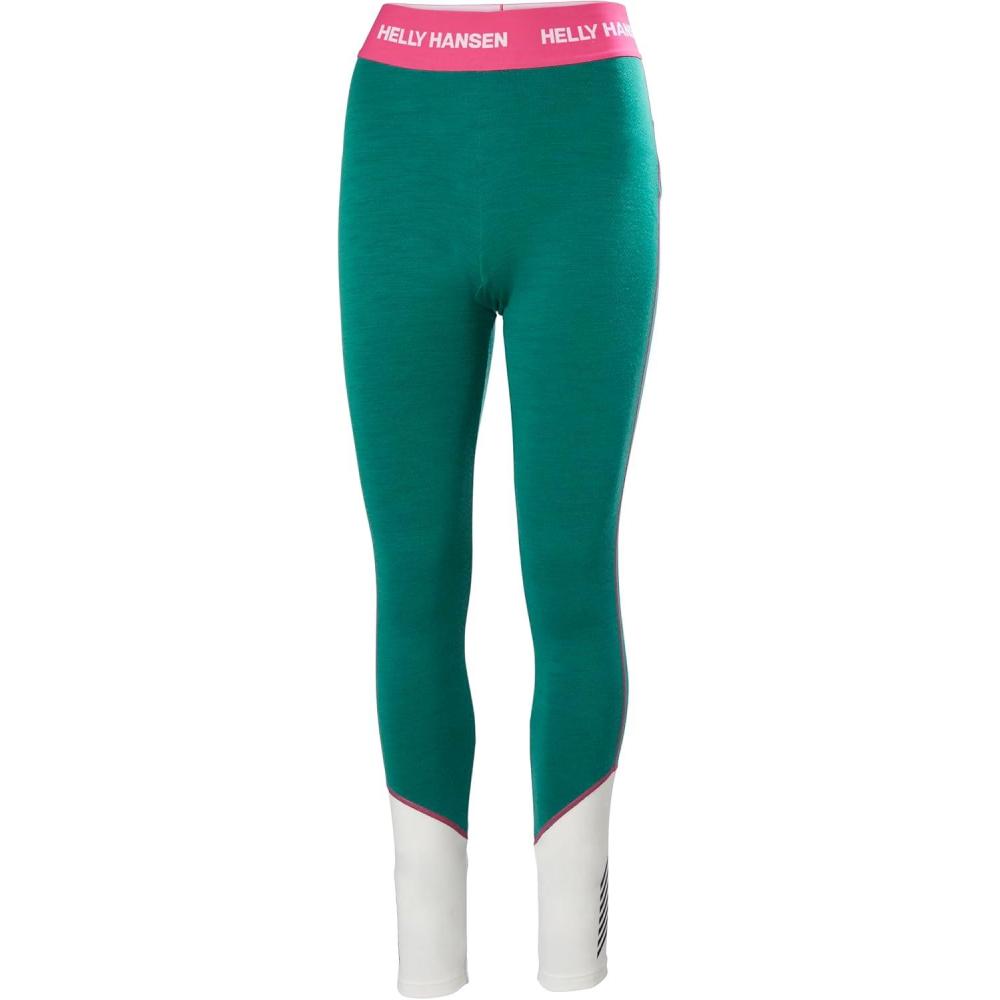 imageHellyHansen Womens LIFA Merino Midweight Graphic Base Layer Pants439 Emerald