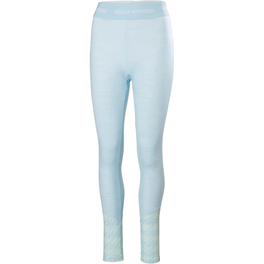 imageHellyHansen Womens LIFA Merino Midweight Graphic Base Layer Pants537 Barely Blue