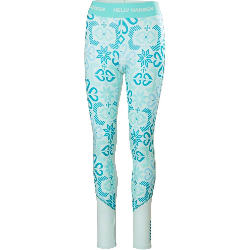 imageHellyHansen Womens LIFA Merino Midweight Graphic Base Layer Pants562 Icicle Nordic