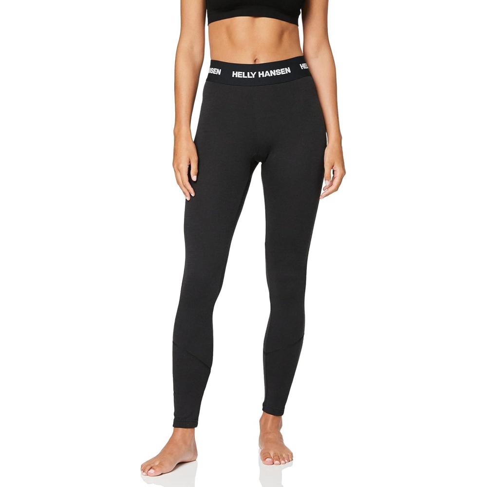 imageHellyHansen Womens LIFA Merino Midweight Graphic Base Layer Pants990 Black