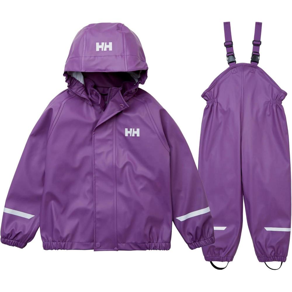 imageHellyHansen unisexchild Helly Hansen Kids New Bergen Pu Rainset678 Crushed Grape