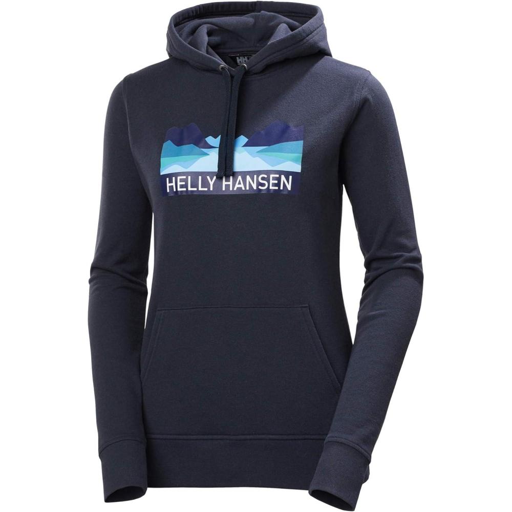 imageHellyHansen womens Nord Graphic Pullover Hoodie597 Navy