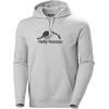 Helly Hansen mens Standard Nord Graphic Pull Over Hoodie(952 Grey Melange)