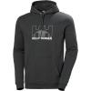 Helly Hansen mens Standard Nord Graphic Pull Over Hoodie(980 Ebony)
