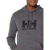 Helly-Hansen 33977 Men’s Hh Logo Hoodie(981 Ebony Melange)