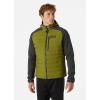 Helly-Hansen Arctic Ocean Hybrid Insulator Men’s Athletic Insulated Jacket, Lightweight, Breathable, Water-Resistant Coat(461 Green)