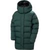 Helly-Hansen Aspire Puffy Parka Womens Winter Coat Puffer Jacket Insulated Water Resistant Long Warm Hooded Synthetic Down(418 Dark Jungle)