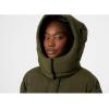 Helly-Hansen Aspire Puffy Parka Womens Winter Coat Puffer Jacket Insulated Water Resistant Long Warm Hooded Synthetic Down(431 Utility Green)