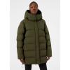 Helly-Hansen Aspire Puffy Parka Womens Winter Coat Puffer Jacket Insulated Water Resistant Long Warm Hooded Synthetic Down(431 Utility Green)