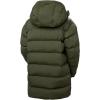 Helly-Hansen Aspire Puffy Parka Womens Winter Coat Puffer Jacket Insulated Water Resistant Long Warm Hooded Synthetic Down(432 Utility Green)