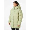 Helly-Hansen Aspire Puffy Parka Womens Winter Coat Puffer Jacket Insulated Water Resistant Long Warm Hooded Synthetic Down(498 Iced Matcha)