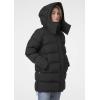 Helly-Hansen Aspire Puffy Parka Womens Winter Coat Puffer Jacket Insulated Water Resistant Long Warm Hooded Synthetic Down(990 Black)