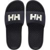 Helly-Hansen H/H Slide Mens Casual Comfortable Sandals, Lightweight Padded Strap, Large Logo, Slip-On Beach Pool Footwear(599 Dark Sapphire/Off White)