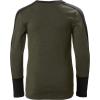 Helly-Hansen Jr Lifa Merino Midweight Set – Kids Base Layer Thermal Underwear, Moisture-Wicking Merino Wool, Winter Ski(432 Utility Green)