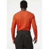 Helly-Hansen LIFA Merino Midweight Crew Base Layer for Men – Warm & Breathable, Ideal for Winter Sports & Outdoor Activities(300 Patrol Orange)