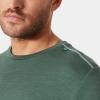Helly-Hansen LIFA Merino Midweight Crew Base Layer for Men – Warm & Breathable, Ideal for Winter Sports & Outdoor Activities(390 Jungle Green)
