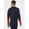 Helly-Hansen LIFA Merino Midweight Crew Base Layer for Men – Warm & Breathable, Ideal for Winter Sports & Outdoor Activities(599 Navy)