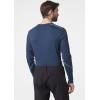 Helly-Hansen LIFA Merino Midweight Crew Base Layer for Men – Warm & Breathable, Ideal for Winter Sports & Outdoor Activities(603 North Sea Blue)