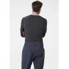 Helly-Hansen LIFA Merino Midweight Crew Base Layer for Men – Warm & Breathable, Ideal for Winter Sports & Outdoor Activities(980 Ebony)