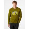 Helly-Hansen Mens F2F Organic Cotton Ls Tee(461 Olive Green)
