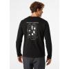 Helly-Hansen Mens F2F Organic Cotton Ls Tee(990 Black)