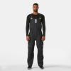 Helly-Hansen Sailing Bib Overalls – Windproof with Reinforced Knees Fishing Bib – Quick-Dry Rain Overalls(980 Ebony / 4.0)