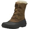 Helly-Hansen Varanger Primaloft Insulated Winter Boots for Women – Waterproof Leather Upper, Duck Boot Design, FreezeBlock Tech(741 Bistre/Black)