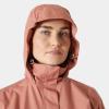 Helly-Hansen Womens Aden Insulated Waterproof Windproof Breathable Long Length Packable Hood Rain Coat Jacket(084 Cedarwood)